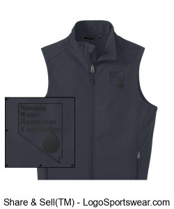 Embroidered NWRA Logo Port Authority Men's Core Soft Shell Vest Design Zoom